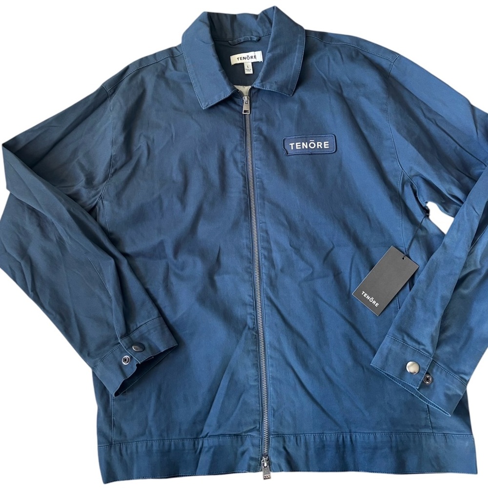 NWT TENORE BEDFORD SERVICE JACKET Mens size L Navy Blue Surf  Sand  Everyday